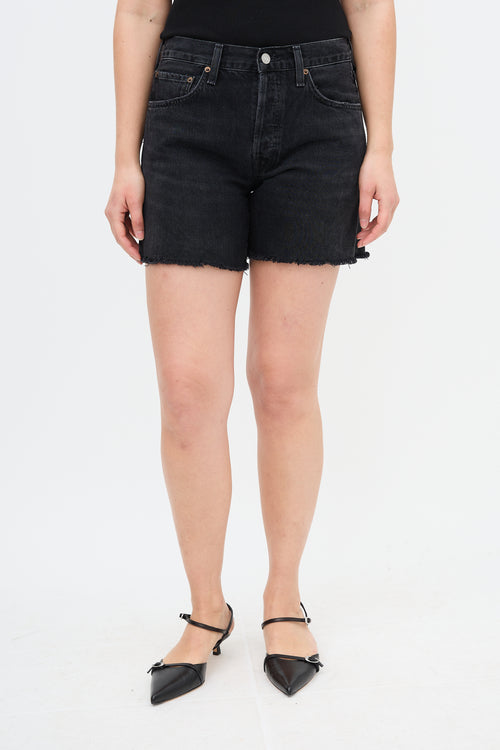 Agolde Parker Long Denim Shorts