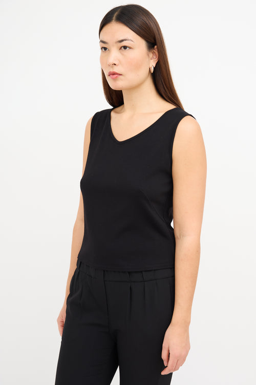 Akris Black Scoop Neck Sleeveless Top