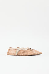 Alaïa Fishnet Mesh Flat