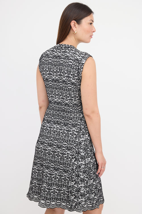 Alaïa Floral Jacquard Dress