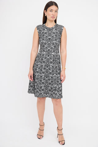 Alaïa Floral Jacquard Dress