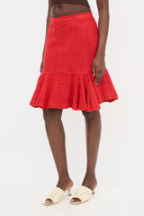 Alaïa Wave Godet Skirt