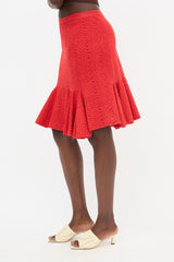 Alaïa Wave Godet Skirt