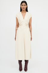 A.L.C. Faux Leather Drawstring Dress