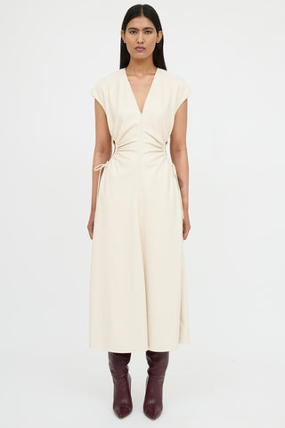 A.L.C. Faux Leather Drawstring Dress