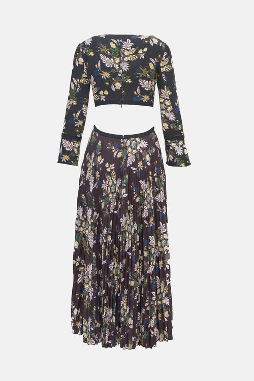 A.L.C. Silk Floral Josefa Dress