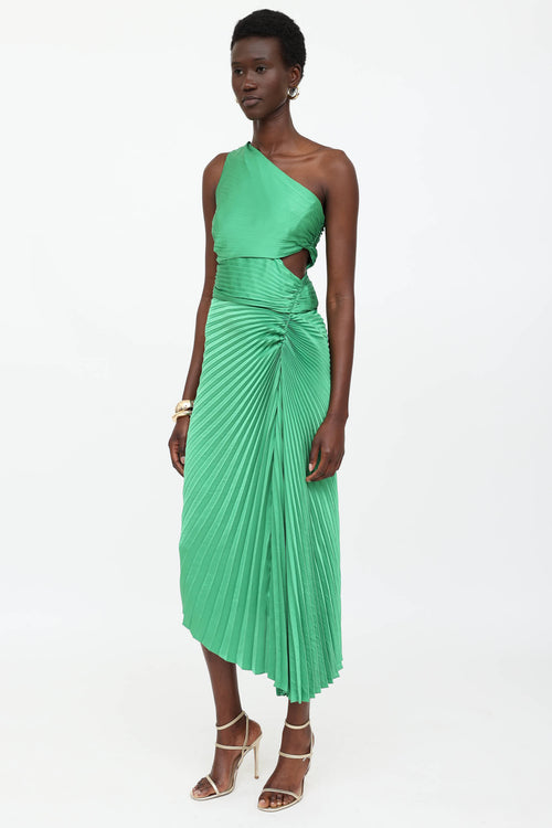 A.L.C. Lara Pleated Maxi Dress