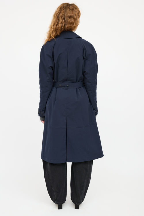 A.L.C. Navy Belted Trench Coat