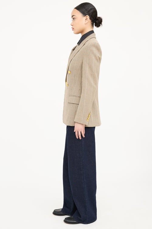 A.L.C. Houndstooth Doublebreasted Blazer
