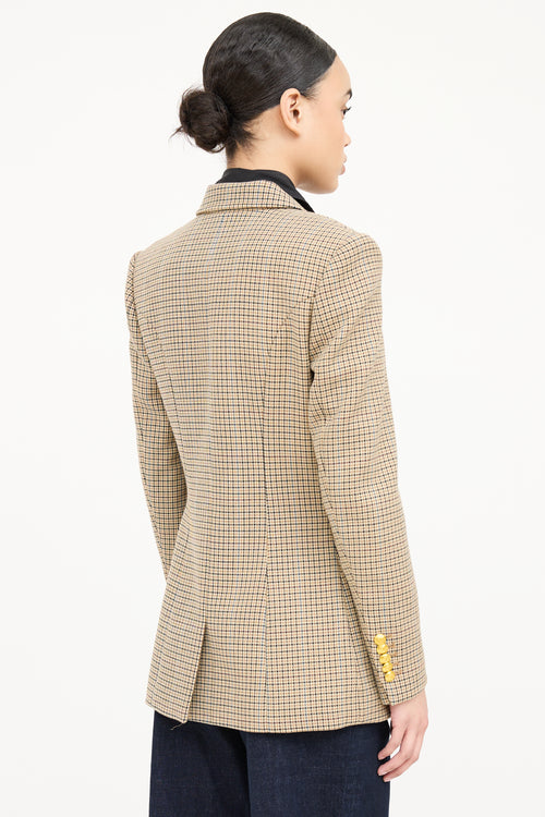 A.L.C. Houndstooth Doublebreasted Blazer