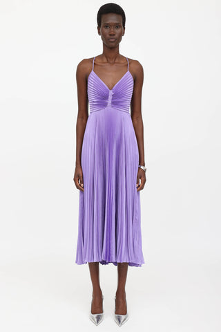 Pleated Sleeveless Dress