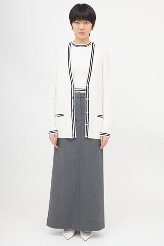 Alessandra Rich Cable Knit Cardigan