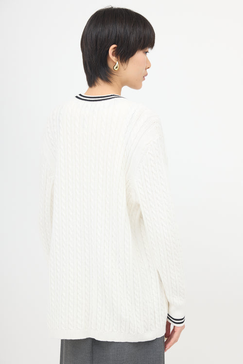 Alessandra Rich Cable Knit Cardigan