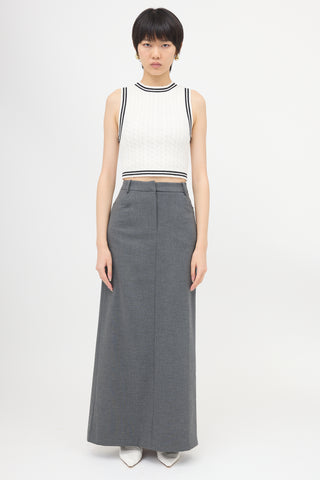 Alessandra Rich Cable Knit Vest