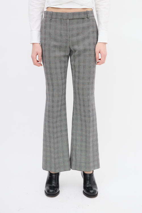 Alexander McQueen Black & White Wool Houndstooth Trouser