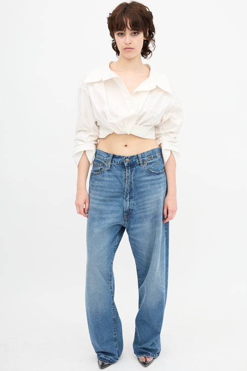 Alexander Wang Twisted Cropped Shirt