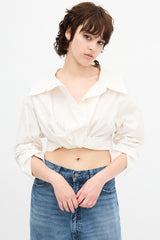 Alexander Wang Twisted Cropped Shirt