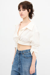 Alexander Wang Twisted Cropped Shirt