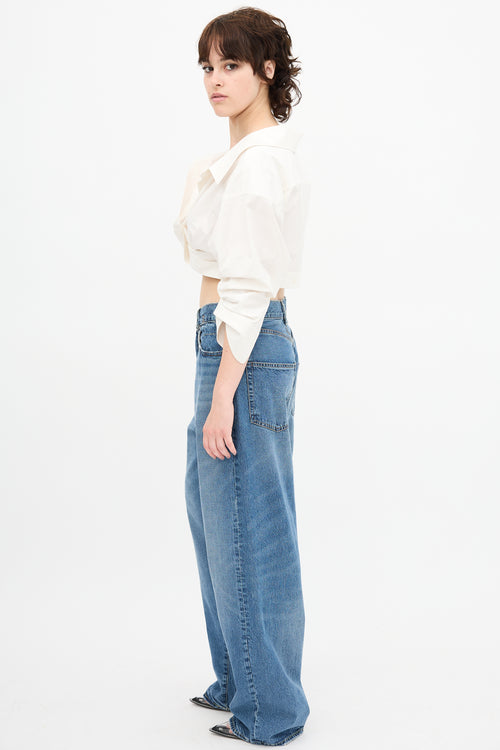 Alexander Wang Twisted Cropped Shirt