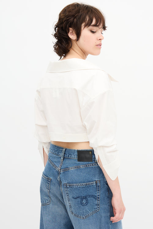 Alexander Wang Twisted Cropped Shirt