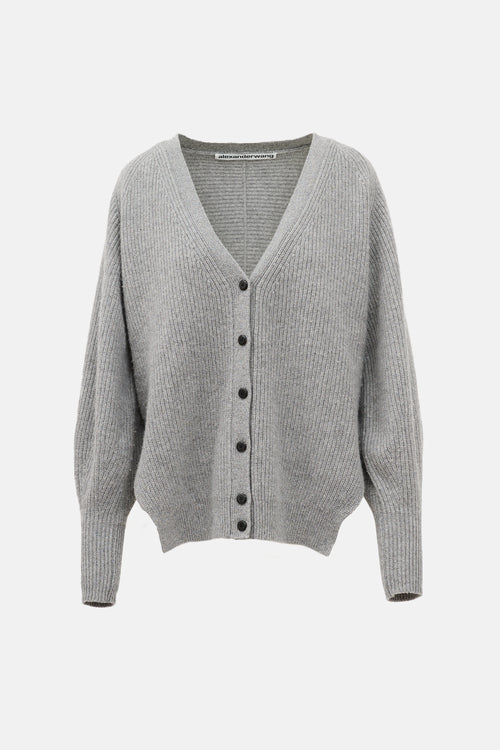 Alexander Wang Ribbed Wool Cardigan