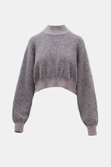 T by Alexander Wang Cropped Logo Sweater