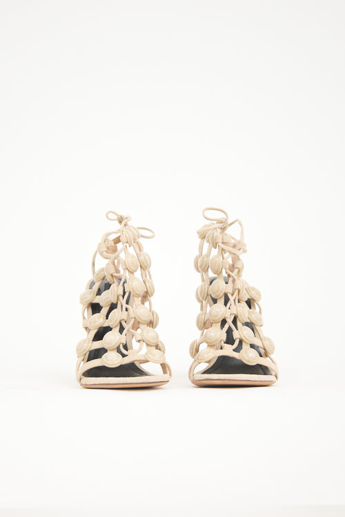 Alexander Wang Suede Rubie Caged Sandal