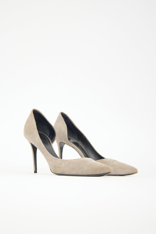 Celine Suede D'Orsay Pump