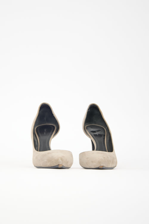 Celine Suede D'Orsay Pump