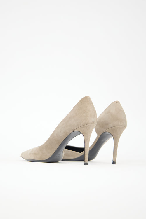 Celine Suede D'Orsay Pump