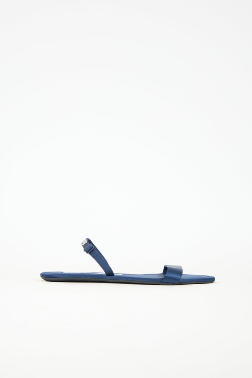 Satin Logo Sandal