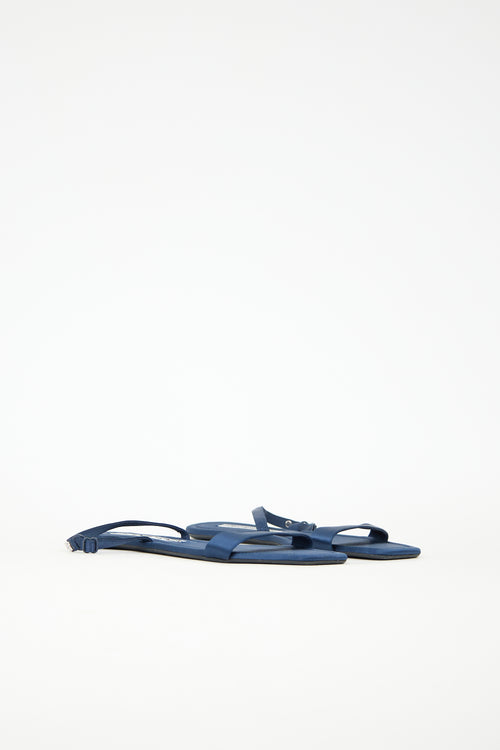 Alexander Wang Satin Logo Sandal