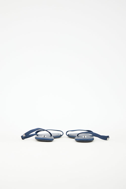 Satin Logo Sandal