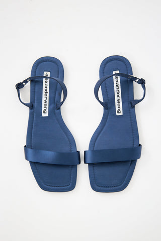 Satin Logo Sandal