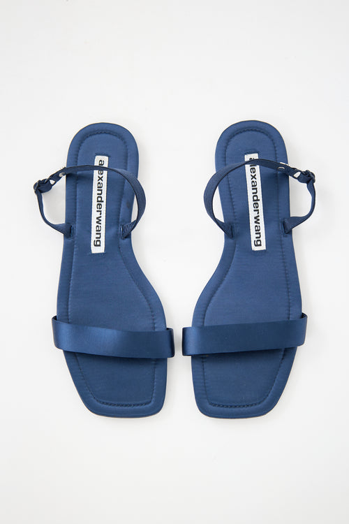 Alexander Wang Satin Logo Sandal