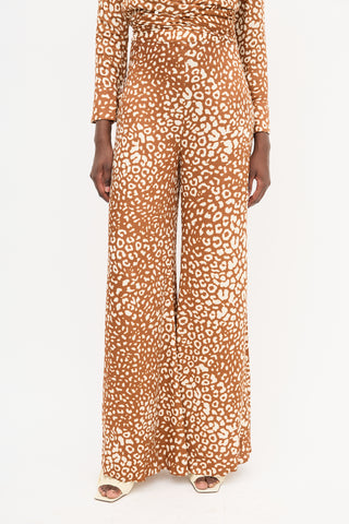 Alexis Brown & Cream Wide Leg Pant