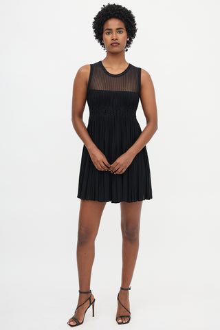 Alaïa Pleated Mini Dress