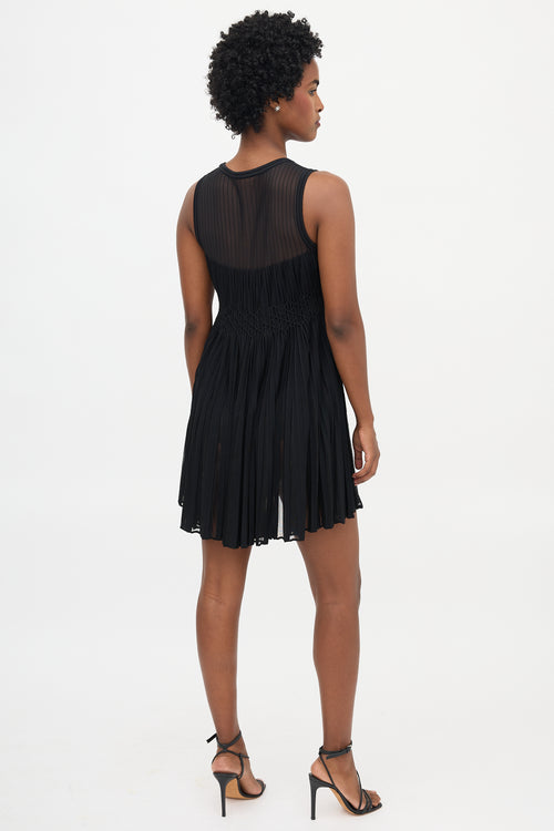 Alaïa Pleated Mini Dress