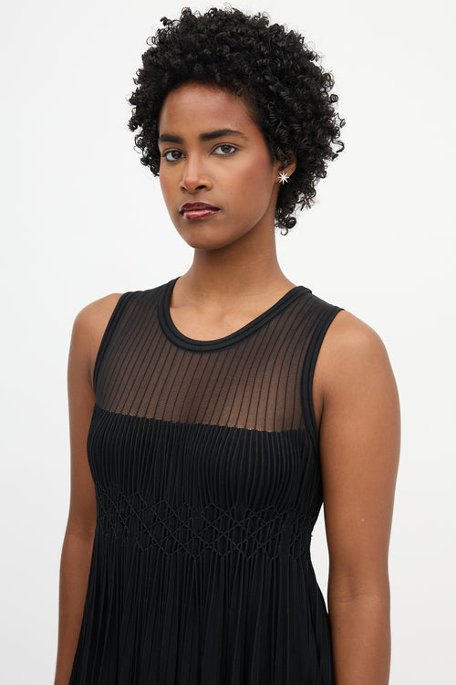 Alaïa Pleated Mini Dress