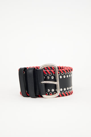 Altuzarra Leather Studded Belt