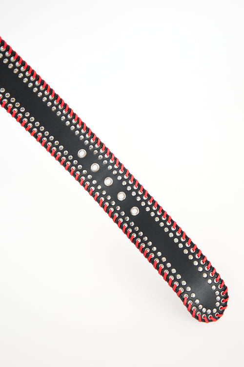 Altuzarra Leather Studded Belt
