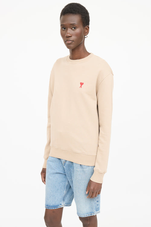 AMI Paris Logo Crewneck Sweatshirt