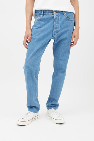 AMI Alexandre Mattiussi Blue Denim Slim Jeans