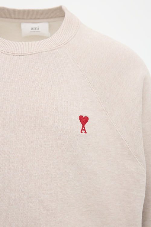 AMI Paris Ami De Coeur Crewneck Sweater