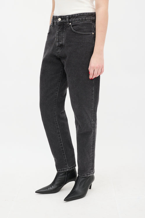 AMI Paris Black Tapered Fit Jeans