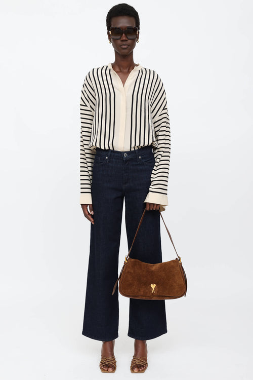 AMI Paris Suede Paname Bag