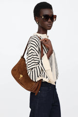 AMI Paris Suede Paname Bag