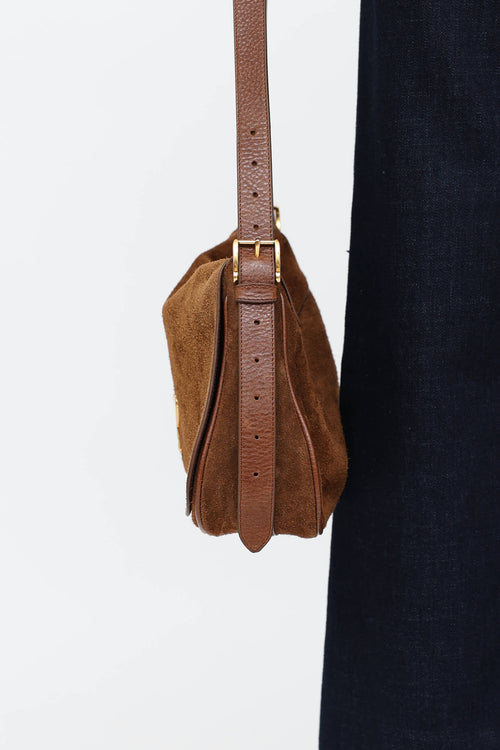 AMI Paris Suede Paname Bag
