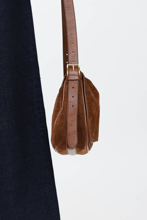 AMI Paris Suede Paname Bag