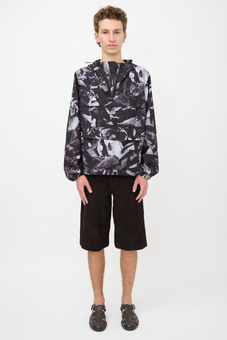 AMI Paris Floral Hooded Anorak